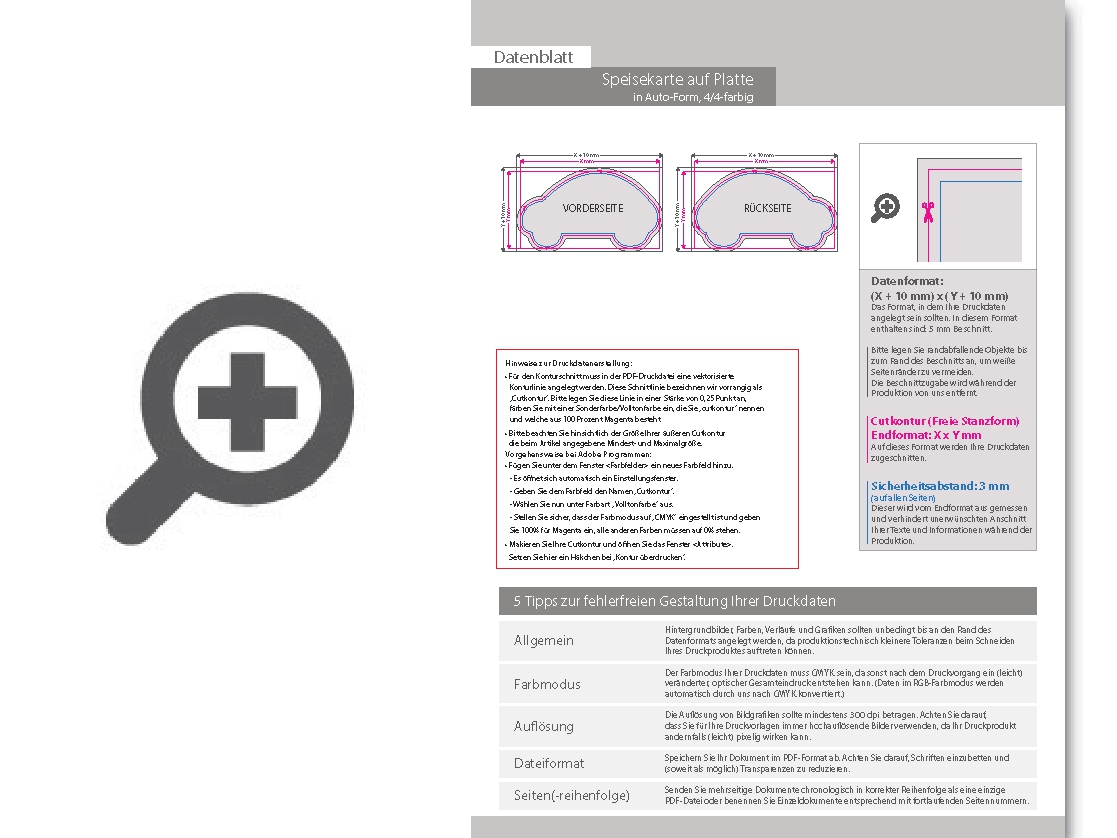 Product Bild speisekarte_auf_platte_in_auto-form_konturgefr__st___beidseitig_4_4-farbig_bedruckt