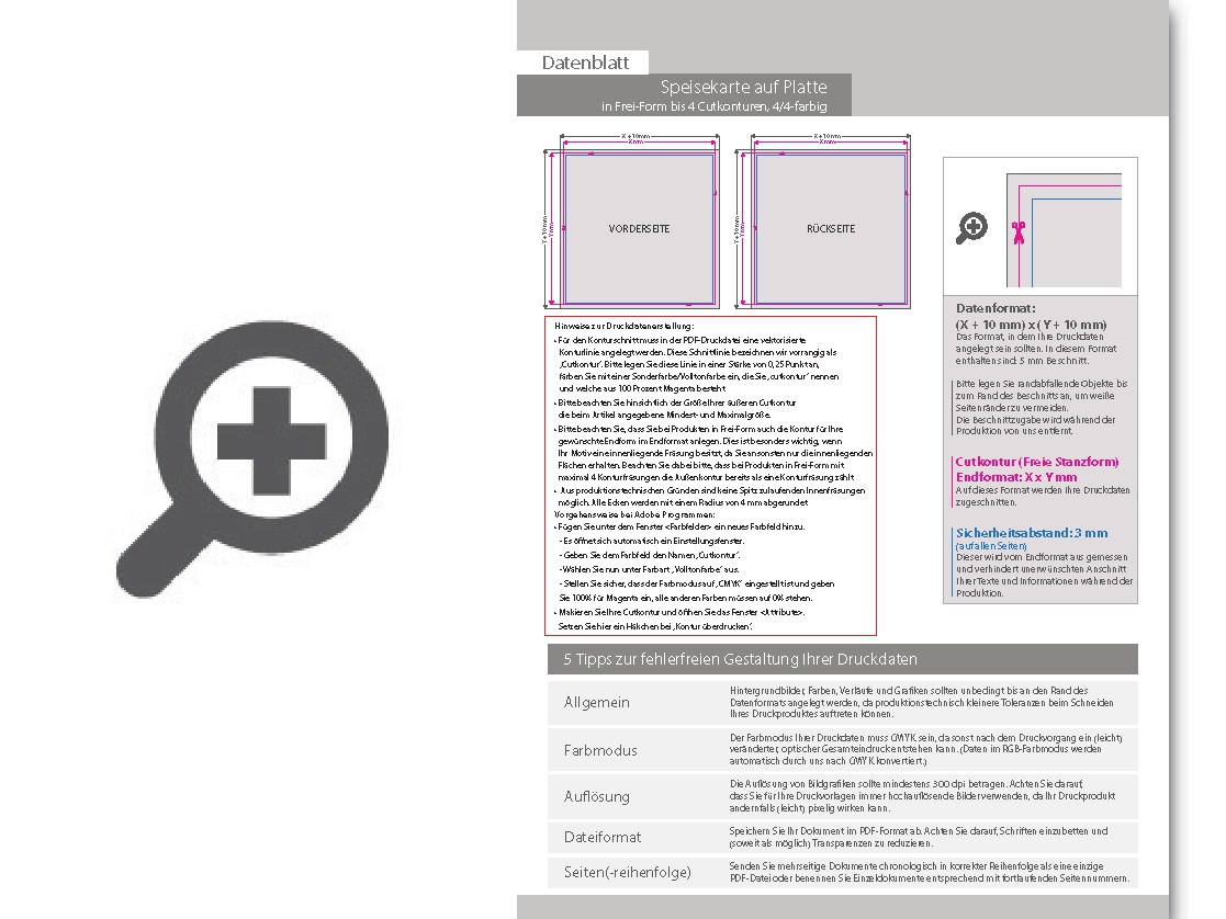 Product Bild speisekarte_auf_platte_in_frei-form_(eine_konturfr__sung_m__glich)___beidseitig_4_4-farbig_bedruckt