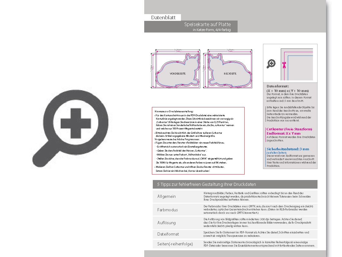 Product Bild speisekarte_auf_platte_in_katze-form_konturgefr__st___beidseitig_4_4-farbig_bedruckt